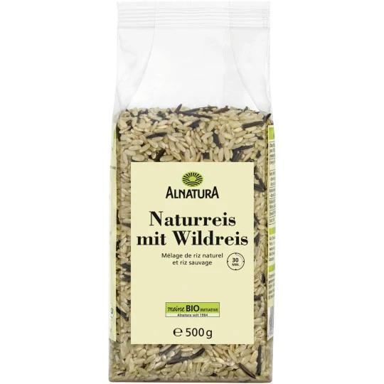 Alnatura Bio Naturreis Mit Wildreis 500G 1 Alnatura Bio Naturreis Mit Wildreis 500G
