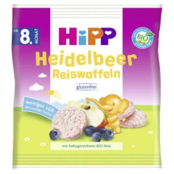 Hipp Bio Reiswaffeln Heidelbeer Ab 8.Monat 30G
