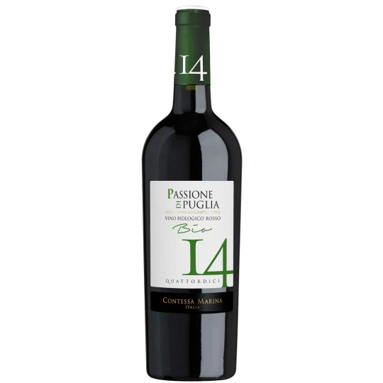 Marina Bio Passione Di Puglia Rosso 14 IGT 0,75L 1 Marina Bio Passione Di Puglia Rosso 14 IGT 0,75L