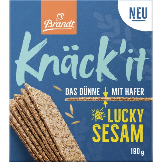 Brandt Knäck'it Lucky Sesam 190G 1 Brandt Knäck'it Lucky Sesam 190G