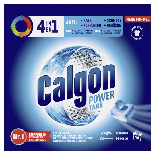 Calgon Power Tabs 4in1 16Tabs 1 Calgon Power Tabs 4in1 16Tabs