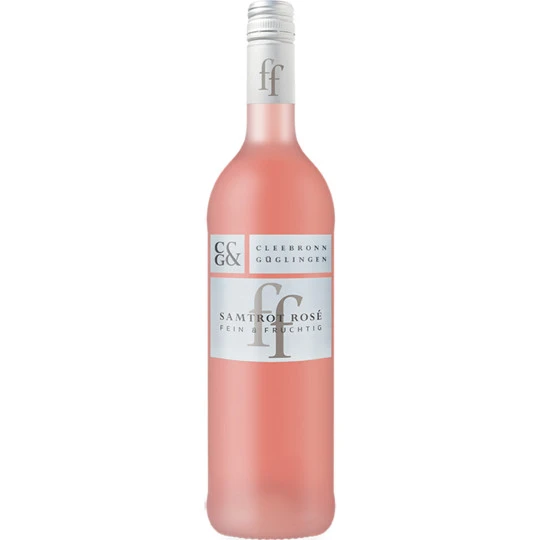 Cleebronn Güglingen Fein & Fruchtig Samtrot Rosé 0,75L 1 Cleebronn Güglingen Fein & Fruchtig Samtrot Rosé 0,75L