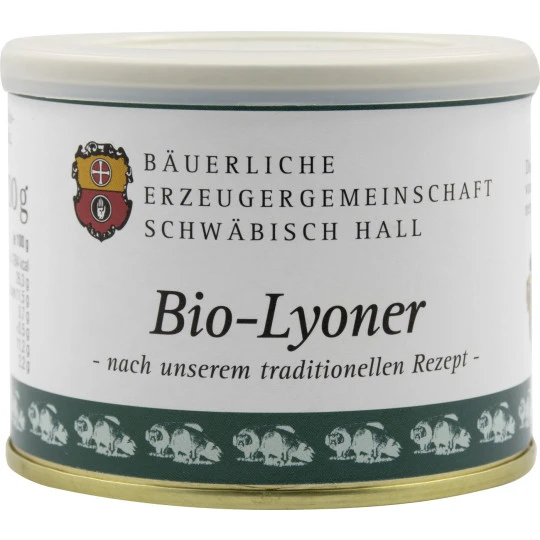 Erzeugergemeinschaft Schwäbisch Hall Bio-Lyoner 200G 1 Erzeugergemeinschaft Schwäbisch Hall Bio-Lyoner 200G