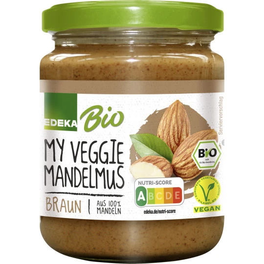 Bio My Veggie Mandelmus Braun 250G 1 Bio My Veggie Mandelmus Braun 250G
