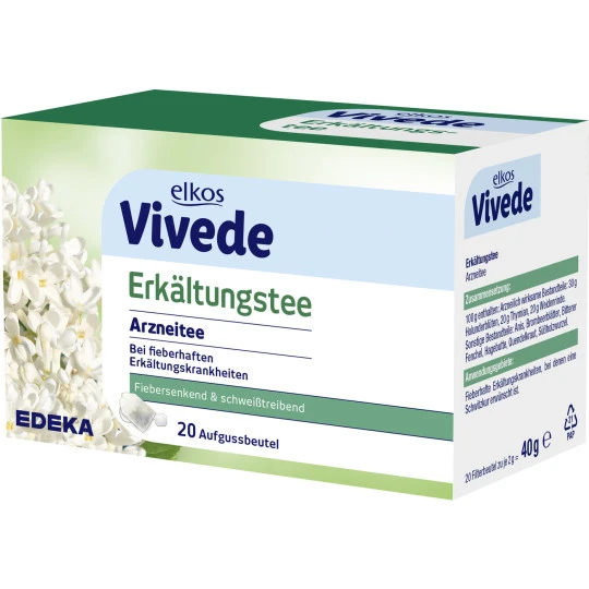 VIVEDE Erkältungstee 20ST 40G 1 VIVEDE Erkältungstee 20ST 40G