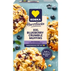 EDEKA Herzstücke XXL Blueberry Crumble Muffins 360G