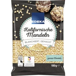 Kalifornische Mandeln Blanchiert, Gehackt 100G