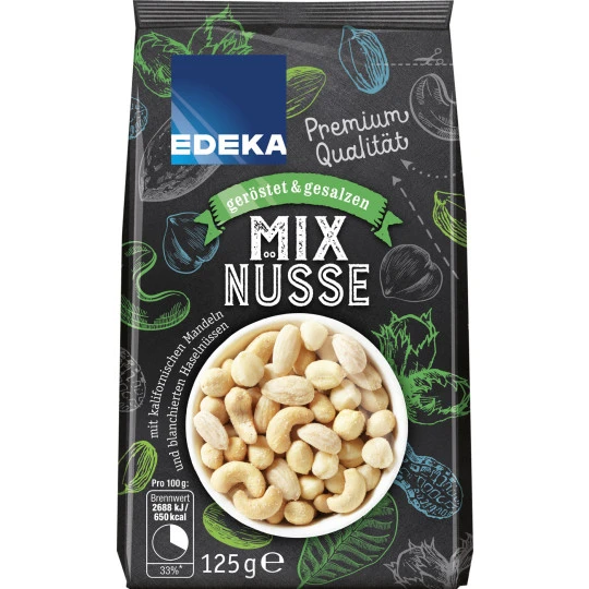 Mix Nüsse Geröstet & Gesalzen 125G 1 Mix Nüsse Geröstet & Gesalzen 125G