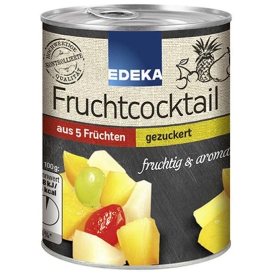 5-Fruchtcocktail Gezuckert 225G 1 5-Fruchtcocktail Gezuckert 225G