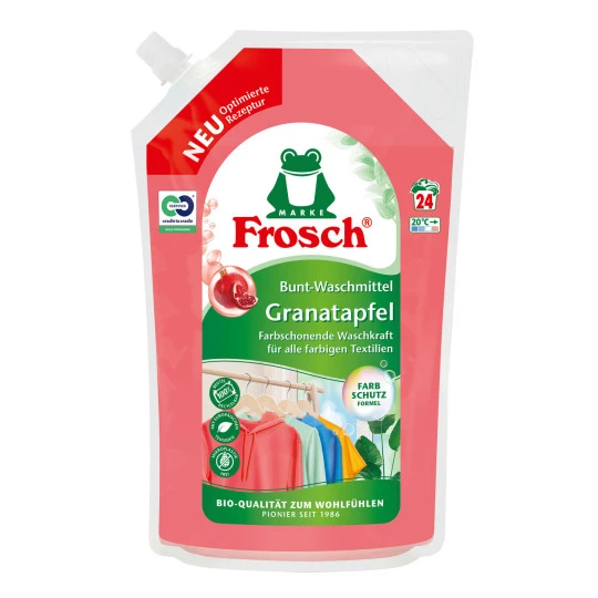 Frosch Bunt-Waschmittel Granatapfel 1,44L 24WL 1 Frosch Bunt-Waschmittel Granatapfel 1,44L 24WL