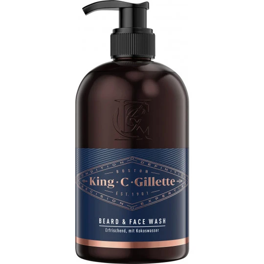 King C. Gillette Beard & Face Wash 350ML 1 King C. Gillette Beard & Face Wash 350ML