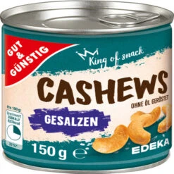& Günstig Cashews Geröstet & Gesalzen 150G