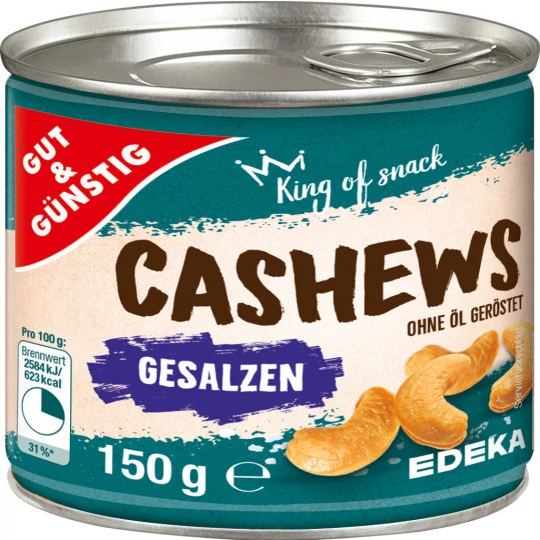 & Günstig Cashews Geröstet & Gesalzen 150G 1 & Günstig Cashews Geröstet & Gesalzen 150G