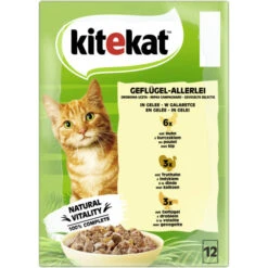 Kitekat Geflügel-Allerlei In Gelee 12x 85G