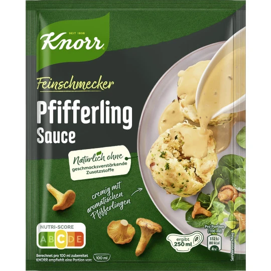 Knorr Feinschmecker Pfifferling Sauce Ergibt 250ML 1 Knorr Feinschmecker Pfifferling Sauce Ergibt 250ML