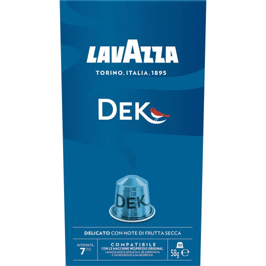 Lavazza DEK 10ST 58G 1 Lavazza DEK 10ST 58G