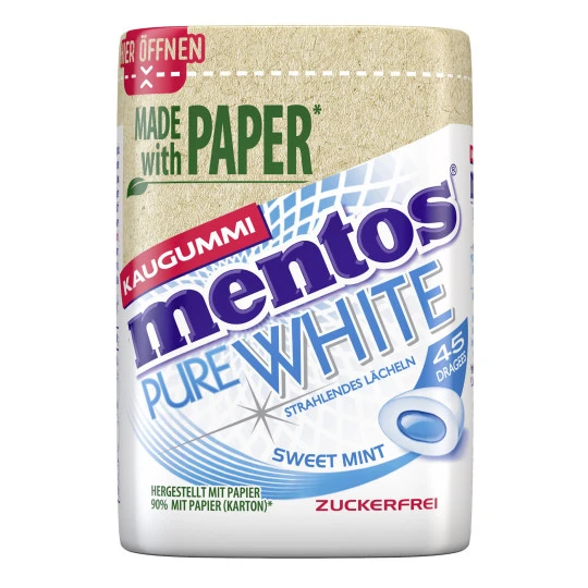 Mentos Pure White Sweet Mint 90G 1 Mentos Pure White Sweet Mint 90G