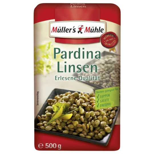 Mühle Pardina Linsen 500G 1 Mühle Pardina Linsen 500G