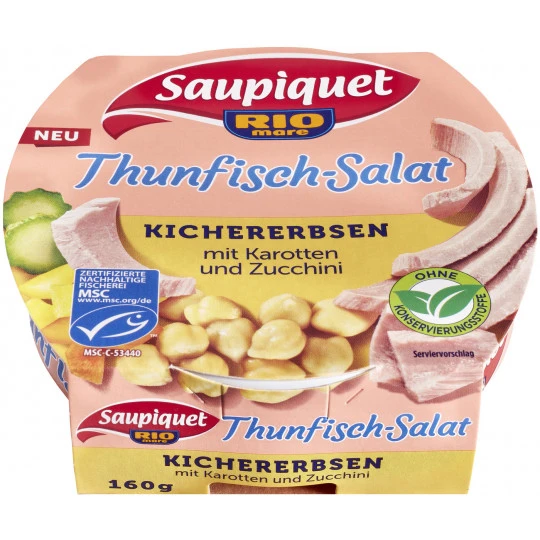 Saupiquet Thunfisch-Salat Kichererbsen 160G 1 Saupiquet Thunfisch-Salat Kichererbsen 160G