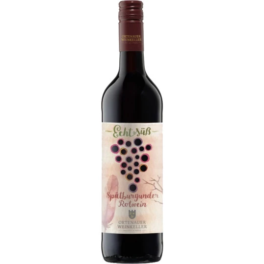 Weinkeller Echt Süß Spätburgunder Rotwein 0,75L 1 Weinkeller Echt Süß Spätburgunder Rotwein 0,75L