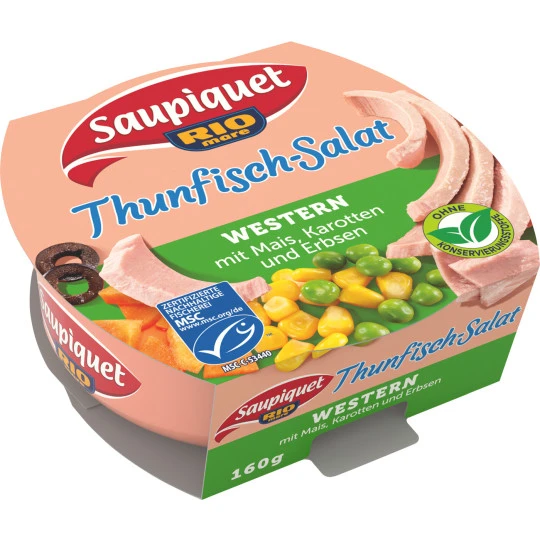 MSC Saupiquet Thunfisch-Salat Western 160g 1 MSC Saupiquet Thunfisch-Salat Western 160g