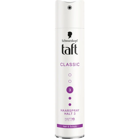 Schwarzkopf Taft Haarspray Classic Halt 3 250ML 1 Schwarzkopf Taft Haarspray Classic Halt 3 250ML