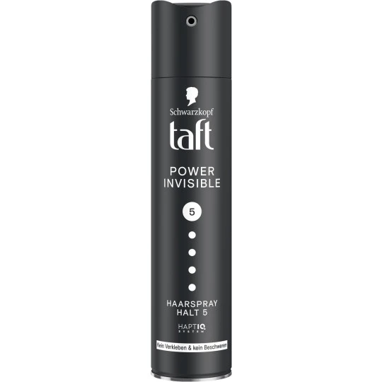 Schwarzkopf Taft Haarspray Power Invisible Halt 5 250ML 1 Schwarzkopf Taft Haarspray Power Invisible Halt 5 250ML