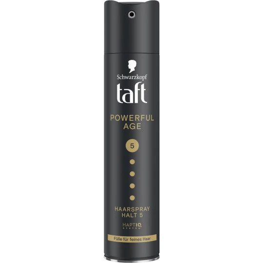 Schwarzkopf Taft Haarspray Powerful Age Halt 5 250ML 1 Schwarzkopf Taft Haarspray Powerful Age Halt 5 250ML