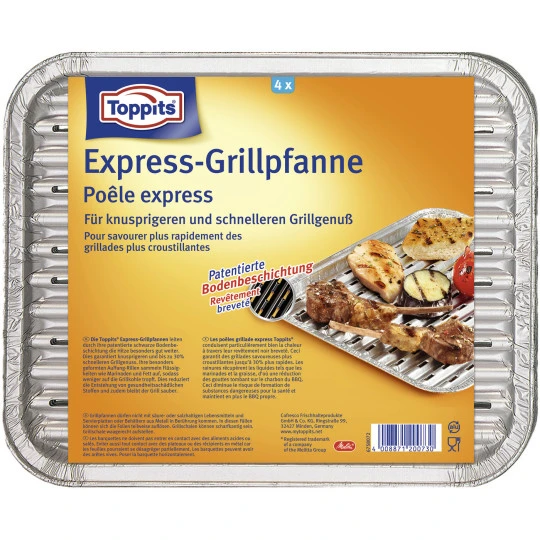 Express-Grillpfanne 22cm X 28cm 4ST 1 Express-Grillpfanne 22cm X 28cm 4ST