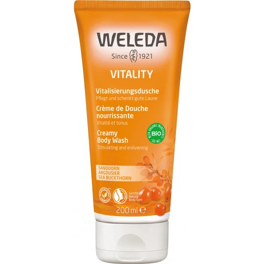 Weleda Vitalisierungsdusche Vitality Sanddorn 200ML 1 Weleda Vitalisierungsdusche Vitality Sanddorn 200ML