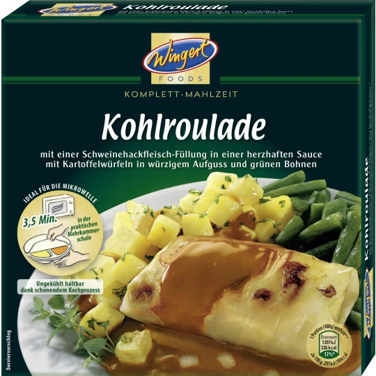 Foods Kohlroulade Mit Kartoffelwürfel Und Bohnen 480G 1 Foods Kohlroulade Mit Kartoffelwürfel Und Bohnen 480G