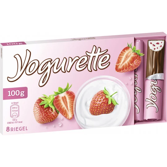 Yogurette Erdbeere 8ST 100G 1 Yogurette Erdbeere 8ST 100G